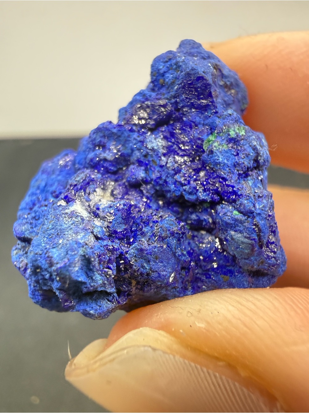 Ultra-Blue Raw Crystalline Azurite Cluster